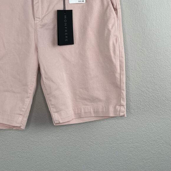 Monfrère Cruise Flat Front Chino Golf Shorts Pastel Pink Sizes 32, 36, 38 NWT - Picture 8 of 13